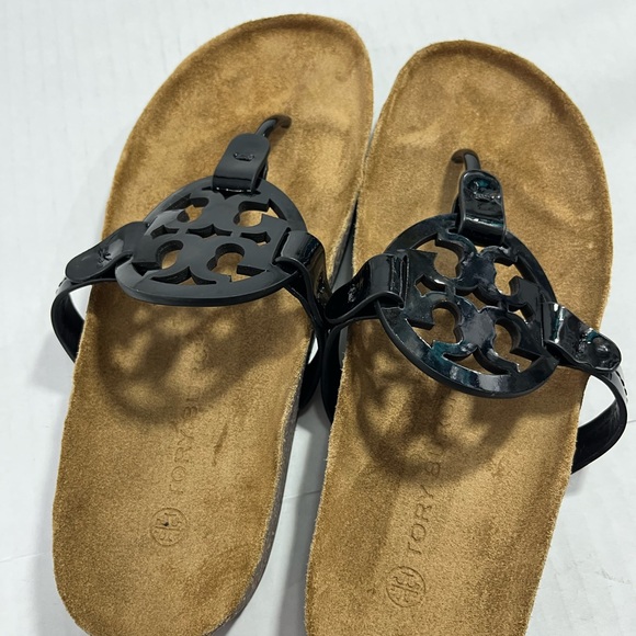 TORY BURCH PATENT LEATHER MILLER CLOUD SANDAL - Picture 6 of 16